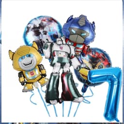 Transformation Birthday Party Decoration Plates Tablecloth Shape Shifting Robot Balloon Backdrop Baby Shower Kids Party Supplies