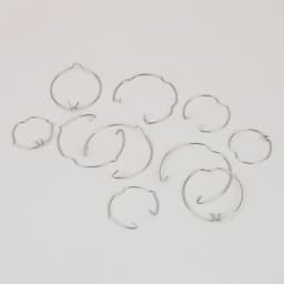 10Pcs/set Light Cup Bracket Card Ring,55mm 48mm Lamp Retaining Spring Clip Ring Mr16 Gu10 Spot Light Downlight Accessories