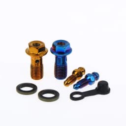 1Set Motorcycle Accessories Brake Bleed Screw Banjo Bolt M10*1.25mm /1.0mm Air Release Brake Caliper Cylinder Screw