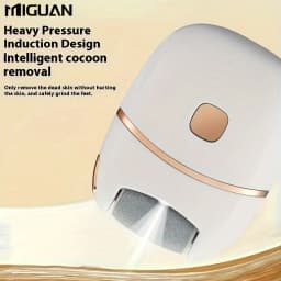 White Foot Grinding Machine, USB Charging, Easy to Carry and Use, Remove Dead Skin and Calluses from Feet