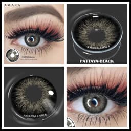 AMARA Natural Colored Contacts Lenses Brown 2pcs Contacts Beautful Pupils Color Contacts Yearly Makeup Cosmetic Contact Lens