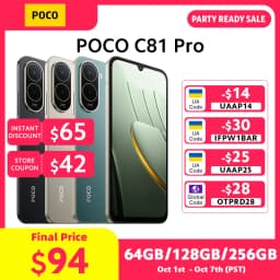 POCO C81 Pro Smartphone Global Version UNISOC T7250 6.9" 120Hz display 6000mAh battery 13MP AI dual camera