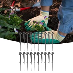 20pcs Gutter Clip Gutter Brush Clips Maintain Clean Gutters Plastic Fixing Clips Drain Guttering Cover Net Ground Nail 