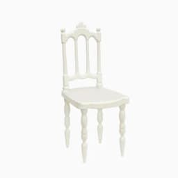 1:6 Dollhouse Miniature Items Mini Nordic Iron Square Table and Chair Set Model for Dollhouse Furniture Decoration Accessories