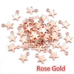 100pcs 11x8mm Metal Zinc Alloy MINI Five-pointed Star Charms Fit Jewelry Pendant Charms Makings DIY Handmade Craft