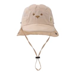 Summer Baby Hat Cartoon Bear Ear Embroidery Quick Dry Fisherman Hats for Boys Girls Neck Protection Kids Panama Hat Breathable