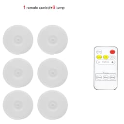 Wireless Remote Control Under Cabinet Kitchen Light USB Rechargeable Magnetic Pir Motion Sensor Night Lamp for Bedroom Wardrobe