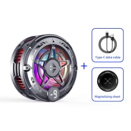 Magnetic Phone Cooler With Digital Display Back Clip Semiconductor Ice Cooling Quiet Fan For Phone And Tablet Heat Dissipation