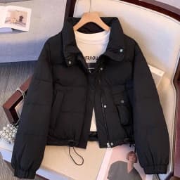 This Year Women's Short Cotton-padded Coat Popular Winter Female Down Parkas 2025 High Sense Small Casual Down Cotton Bread Coat