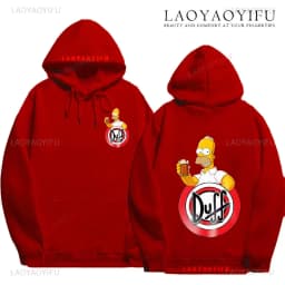 Duff Beer Hoodie Funny The Simpsons Duff Classic Beer Graphic New in Hoodies & Sweatshirts Pullover Sweatshirts Men Women Tops