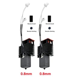 Nano-Coating Upgraded Hotend For Snapmaker U1 Hot End 0.2 0.4 0.6 0.8mm 24V48w Ceramic Block Kit High Flow J Head For u1 printer