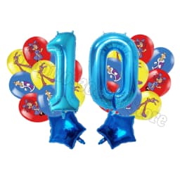 The Amazing Digitals Circus Digit 1-9 Balloons Kids Kawaii Birthday Decoration Baby Shower Gender Reveal Party Supplies Gift New