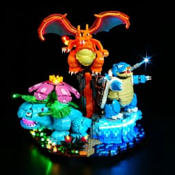 HPROSPER 5V LED Light (No Model) For LEGO 72153 Venusaur, Charizard and Blastoise Decorative lights With battery box
