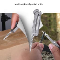 Titanium Alloy Keychain Multifunctional buckle knife Unboxing Device Quick Release Belt buckle To Prevent Accidental Opening