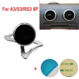 Car Phone Holder For Audi A3/S3/RS3 8P 8V Sline Sportback Air Vent Magnetic Mount GPS Stand 360 Degree Rotatable Mobile Bracket