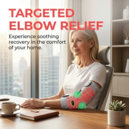 660&850nm Red Light Heating Massage Pad for Elbow Brace Joint Fatigue Relief Near Infrared Light Devices Pad Relief Relax Muscle