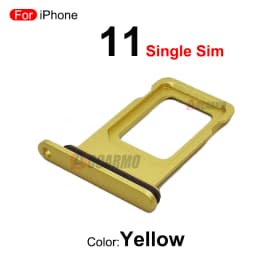 1Pcs/Lot For Apple iPhone 11 SIM Card Tray Drawer Holder Single Dual Slot Replacement Parts