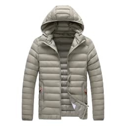 New hooded Lightweight Down Jacket for Men Slim Fit Solid Color Korean Style parkas Trendy Mens Cold-resistant Stylish men Coats
