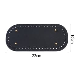 High Qualtiy Oval Round Bottom Long PU Leather Bags Bottom For Handmade Knitting Crochet Bag Base Home Decoration Accessories