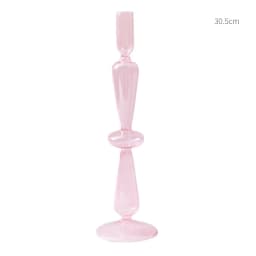 Floriddle Taper Candle Holders Glass Candlesticks for Home Wedding Table Decoration Glass Vase Table Bookshelf Candles Stand