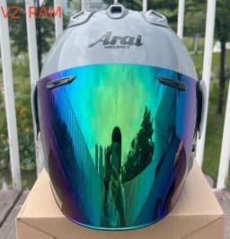 VZ-RAM High Quality ABS Classic 3/4 Open Face Helmet,For Harley Motorcycle And Cruise Motorcycle Protection Helmets,Modern Grey