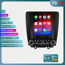 Hizpo For Tesla Style Android 14 For FORD Mustang 2010 - 2014 Radio Stereo Screen Multimedia CarPlayer GPS Navigation 9.7 Inch