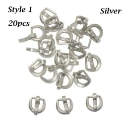 20PCS 4mm Mini Ultra-small Tri-glide Belt Buckle for Doll Bag Buckles DIY Stuffed Doll Buckle Shoes Clothes Sewing Accessories
