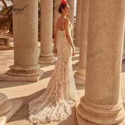 Customized Exquisite Strapless Detachable Train Lace Mermaid Wedding Dresses Sexy Illusion Flowers Beaded Vintage Bridal Gown