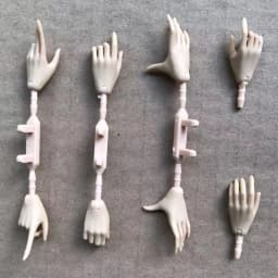 1/6 Doll Hands Feet Super White Beige Brown Doll Accessories 4 Gesture Doll Hands Decors For Female Dolls