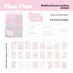 Muilti-Functional Stickers&Memo Note Pad Book Journal Scrapbook Mark Sticker School Stationery