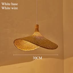 Modern Creative Straw Hat Chandelier Chinese Style Handmade Woven Bamboo Lamp Bamboo Chandelier Tea Room Rattan Hand-woven Lamps