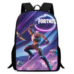 Fortnite Cartoon 15-inch Lightweight Backpack With Adjustable Shoulder Straps Kids Daily School Bag For Boys Girls Age 5-9