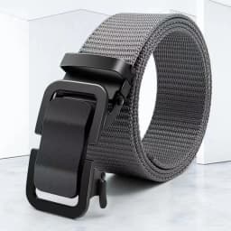 New Automatic Buckle Belt, Canvas Tactical Workwear Casual Outdoor Military Training Pants Belt For Men