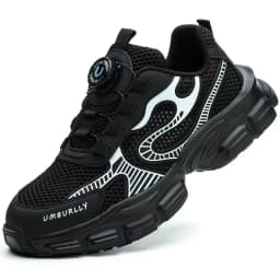 Rotating Button Ladies' Safety Shoes Breathable Work Sneakers Steel Toe Shoes Women Protective Shoes Puncture-Proof Work Shoes