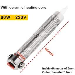 220V 30W/40W/60W Universal Electric Soldering Iron Core Heating Element Replacement Welding Tool Mica Externally Heating Core