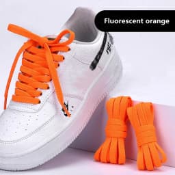 1pair Classic Basics Flat Shoelaces Sneakers Shoelace Canvas Shoes Basketball Shoe Laces Black White Color Shoes Accessories