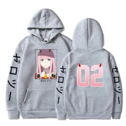 Anime Darling In The Franxx Zero Two Funny Graphic Printed Hooded Men Women Hoodies Oversized Streetwear Harajuku Sweatshirt