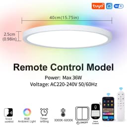 BENEWTON TUYA Ceiling Lamp Room Decor Led Light RGB APP Voice Control Alexa Google Smart Lamp For Home