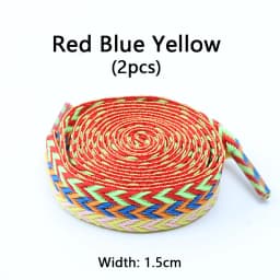 1 Pair Wavy Bread Style Flat Shoelaces Trend Decorative Laces for Sneakers 1.5/2/3 Cm Width Shoe Accessories
