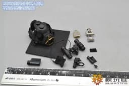 1/6 Scale Soldier Helmet Hat Gas Mask Special Forces Helmet Model 1/6 Tank Soldier Hat Machine Gunner Night Vision Apparatus