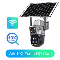 LS VISION V380 Dual Lens WIFI/4G Camera Solar 10X Zoom PIR Human Detection Night Vision Outdoor Security Video Cam 8MP 4K Cctv