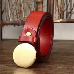 3.3 Wide Pure Cowhide Genuine Leather for Men's High Quality Jeans Smooth Round Buckle Brass Buckle Belts Cowboy Waistband Male