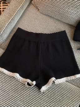 New Elegant Knitted A-Line Short Pants Soft Casual Pants High Waist Briefs Polyester Fiber High Waist Bum-Lifting Spring Season