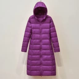 Schinteon Women Ultralight White Duck Down Long Jacket with Hood Casual Slim Autumn Winter Outwear 2026 New