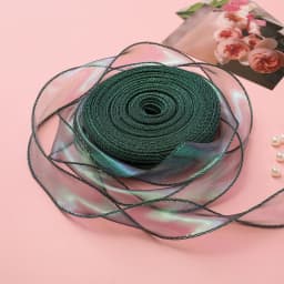 1 Meter Silk Ribbon Organza Satin For DIY Craft Gift Jewelry Packaging Decoration Wedding Bouquets Wreath Sewing Supplies