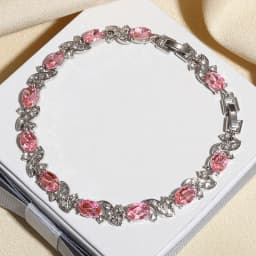 Water Drop Silver Color Bracelet Women\'s Extended 8 Color Zircon Gift Fashion Bracelet