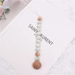 INS Pacifier Chain Food Grade Silicone Pacifier Pendant Gum Anti Drop Chain Baby Grinding Toy Bebe Pacifier Clips Baby Toys