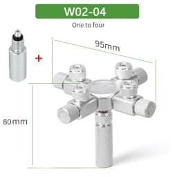 Stainless Steel Multi-Channel Aquarium CO2 Separator Distributor Check Valve Fish Tank CO2 Generator CO2 Regulator Accessories