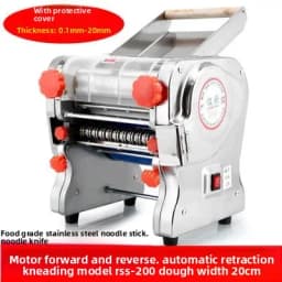 Stainless Steel Electric Dough Pressing Machine - Fully Automatic Commercial Kneading Machine