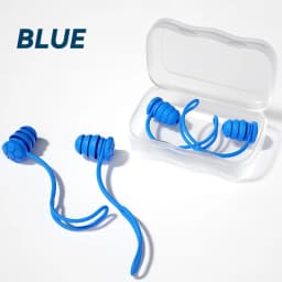 Swimming Earplugs with Rope for Easy Attachment and to Prevent Loss. Three-Layer Sound Insulation. Soft Silicone Earplugs.